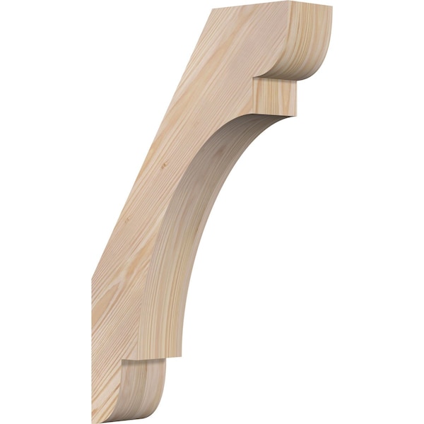Ekena Millwork 3 1/2"W x 14"D x 22"H Olympic Smooth Knee Brace, Douglas Fir BRC04X14X22OLY00SDF - main